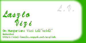 laszlo vizi business card